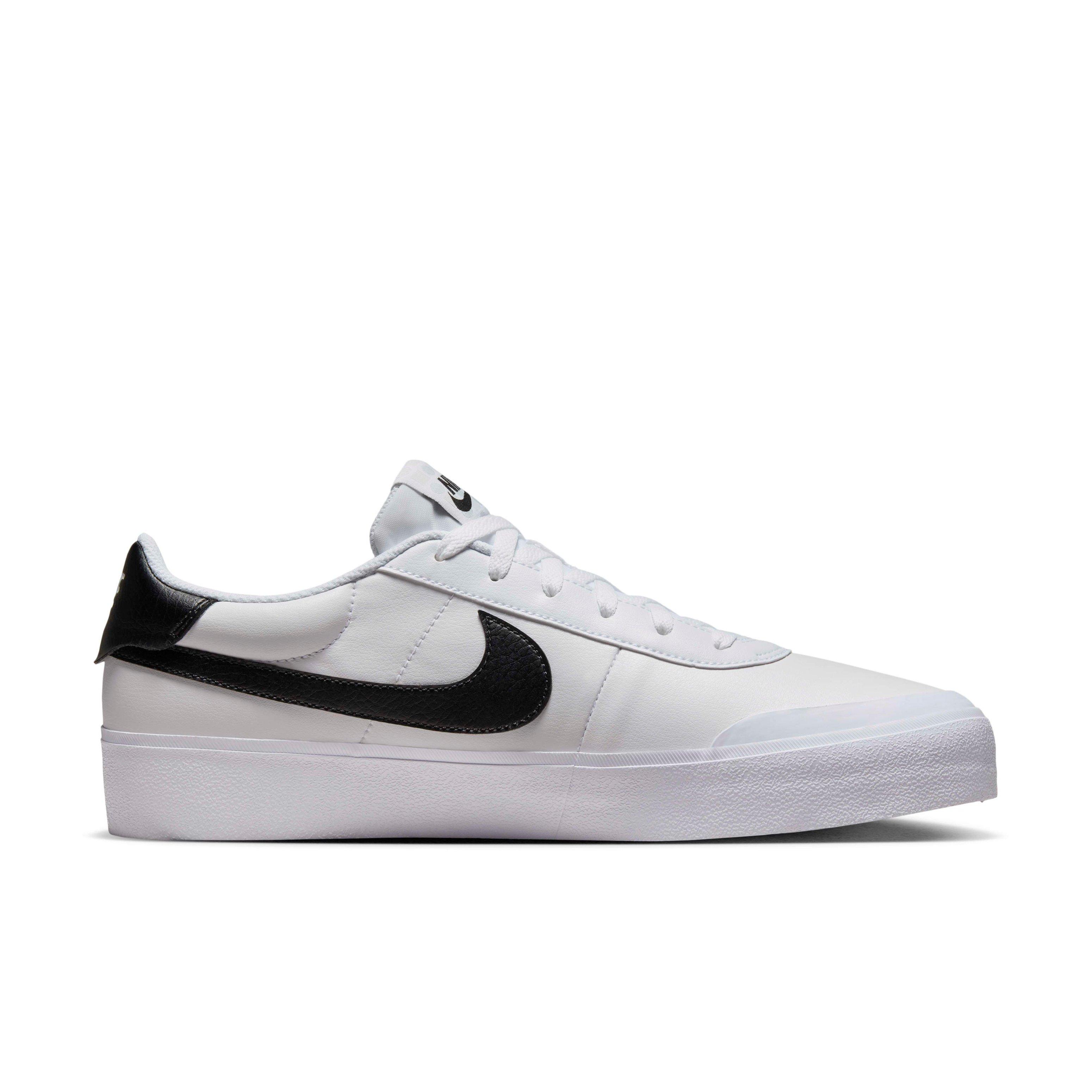 Nike Court Shot Men's Lightweight Leather Sneakers - White/Black